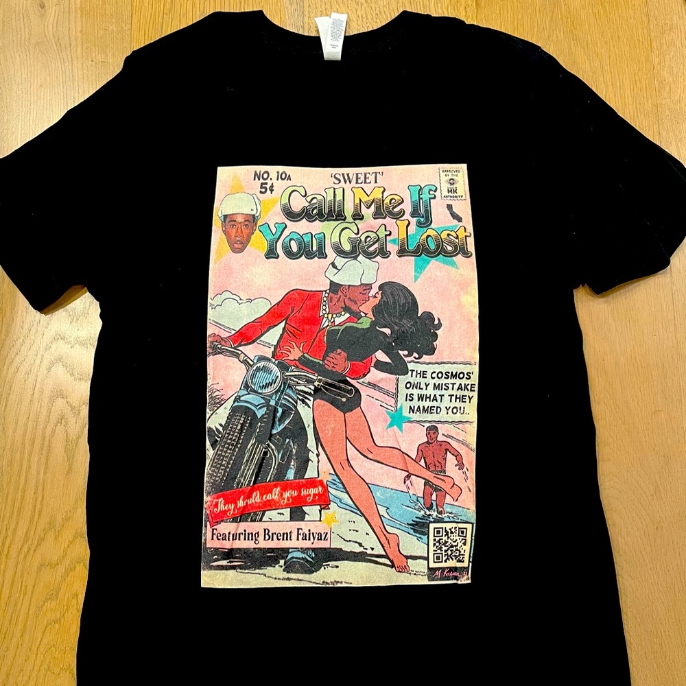 Tyler The Creator “call me if you get lost” black t shirt